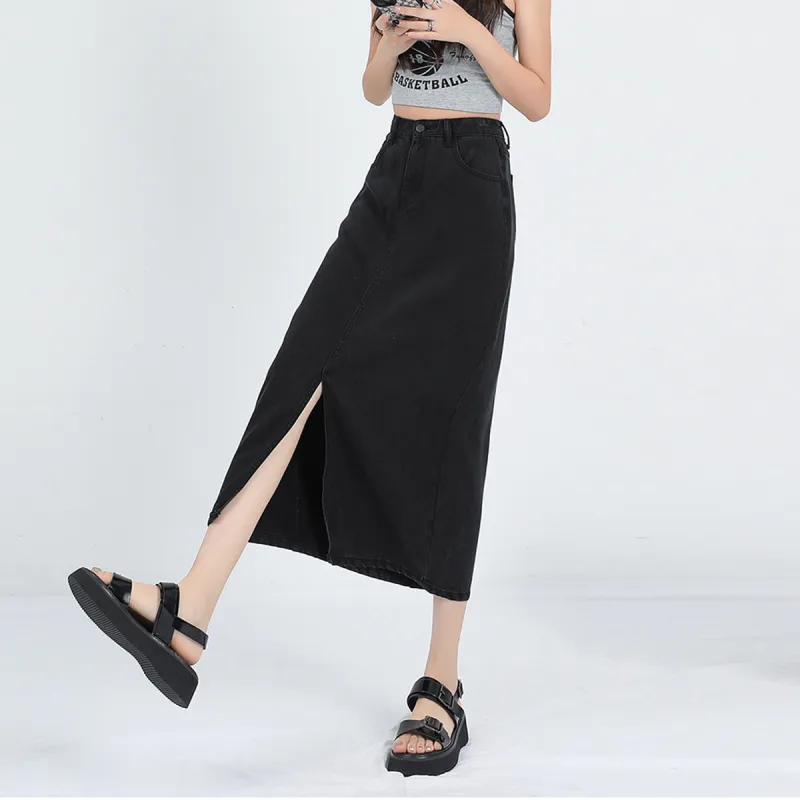 FOREVER 21 Denim Long Skirts Women's-6
