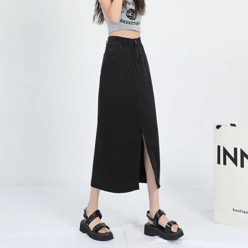 FOREVER 21 Denim Long Skirts Women's-2