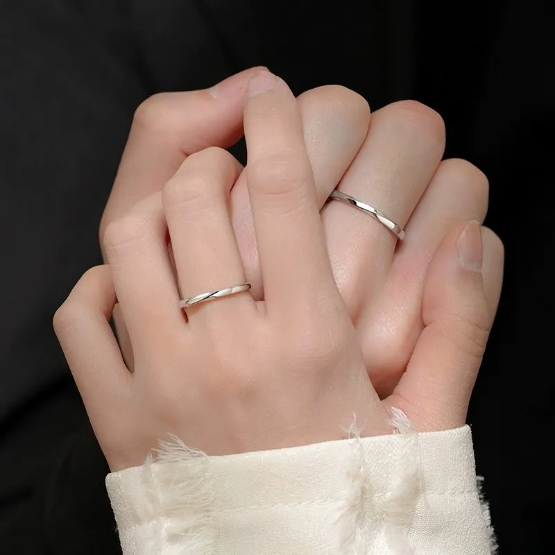 Xiaoyinjiang 999 Fine Silver Rings Unisex-2