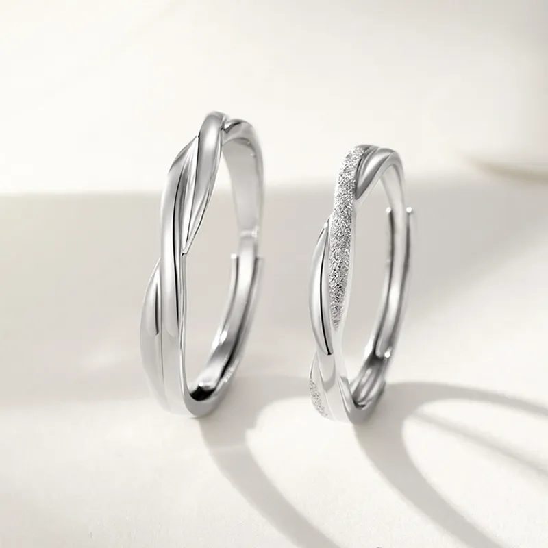 Xiaoyinjiang 999 Fine Silver Rings Unisex-9