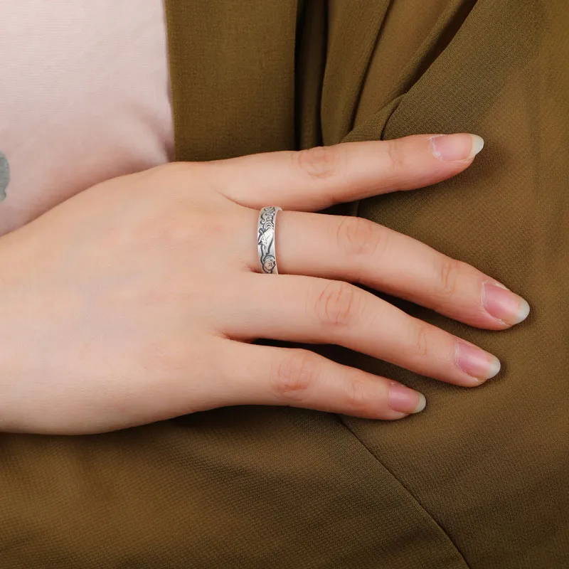 Xiaoyinjiang 999 Fine Silver Rings Women's-2