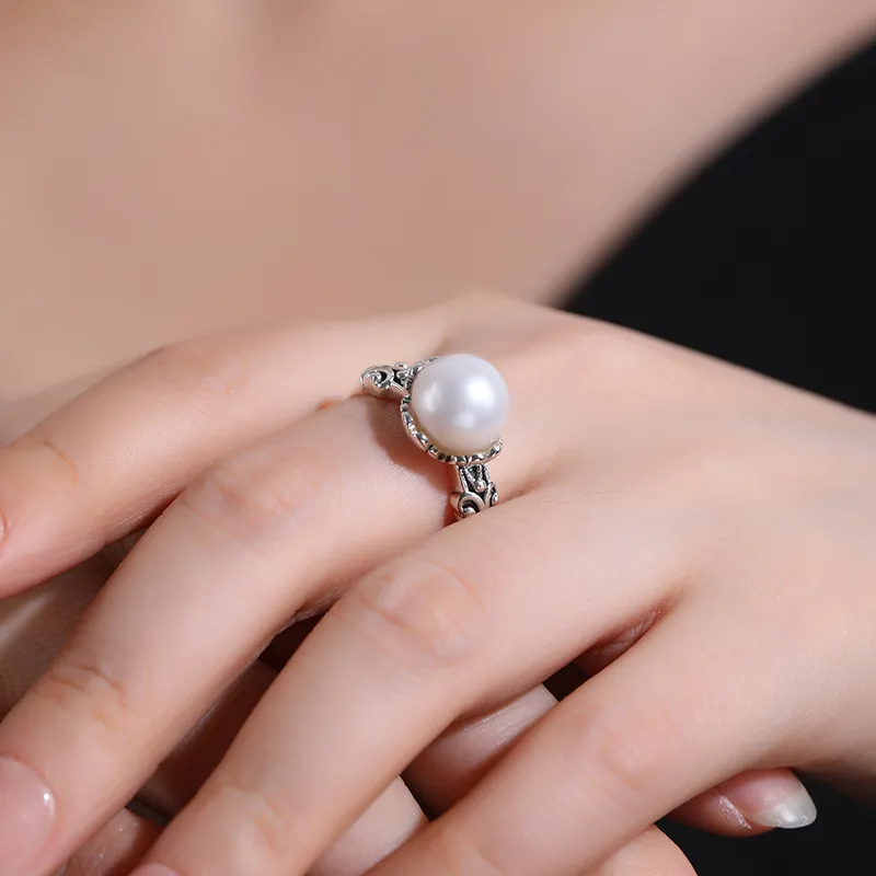Xiaoyinjiang Pearl Rings Women's-3