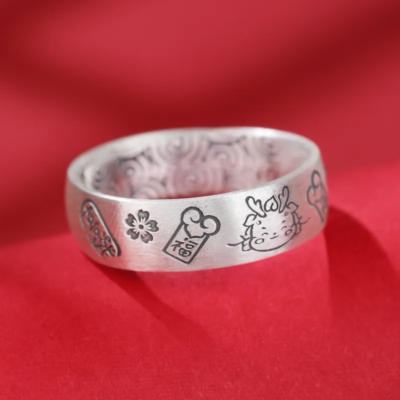 Xiaoyinjiang 999 Fine Silver Rings Women's-6