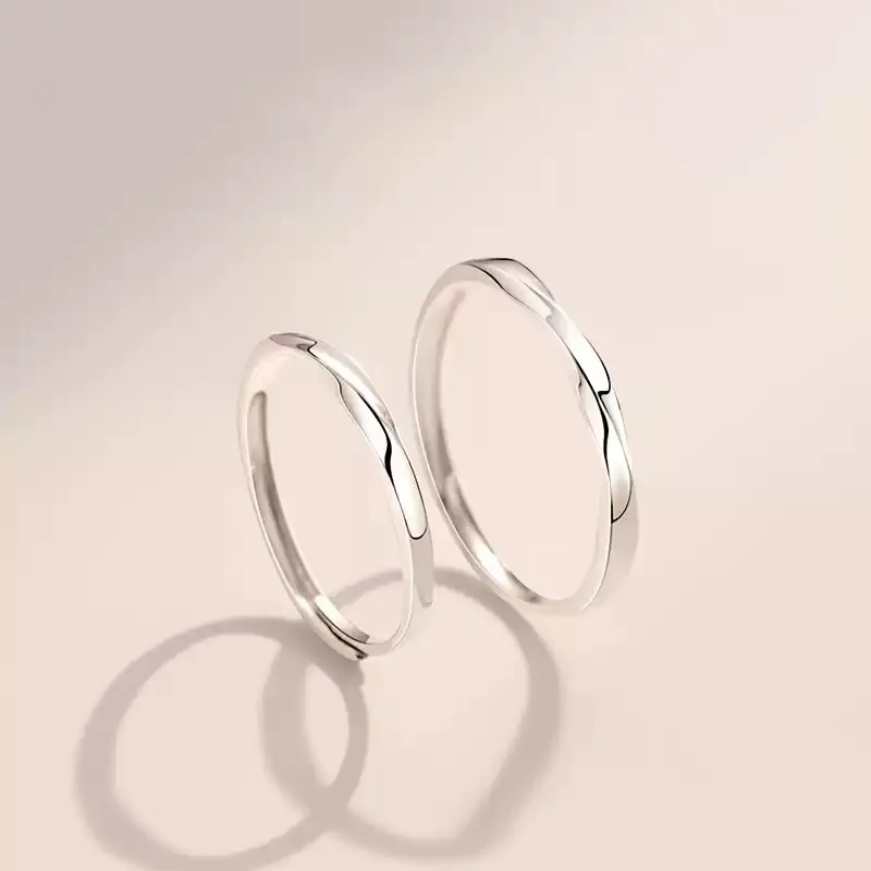 Xiaoyinjiang 999 Fine Silver Rings Unisex-3