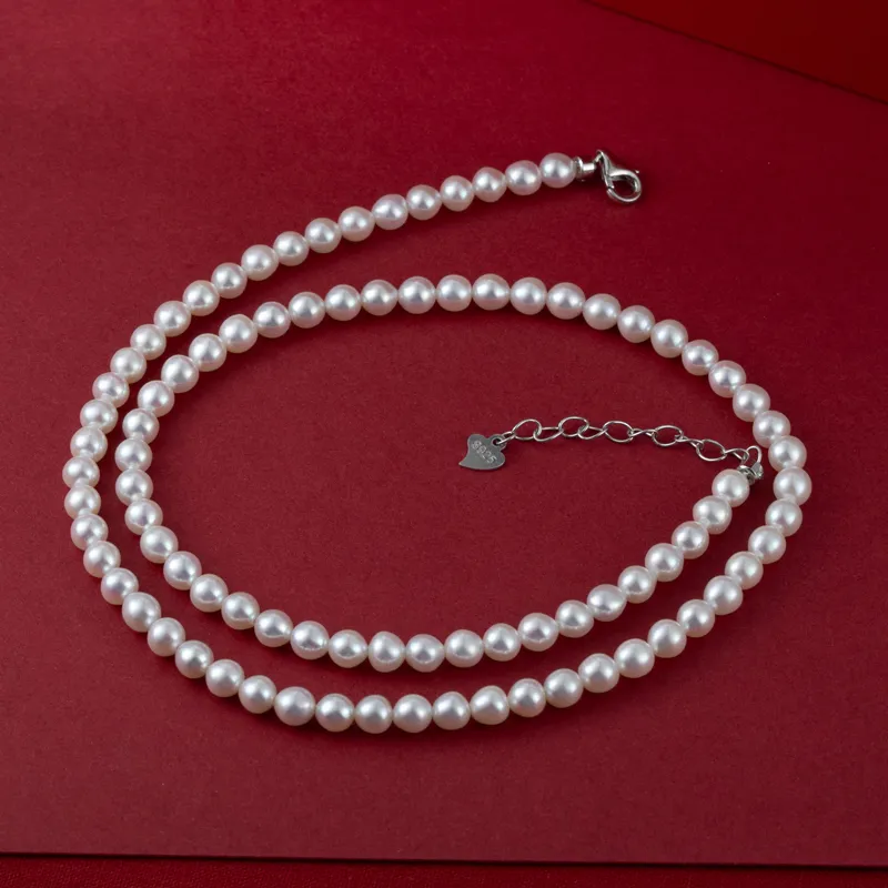 Xiaoyinjiang Pearl Necklaces Women's-4
