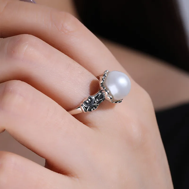 Xiaoyinjiang Pearl Rings Women's-1