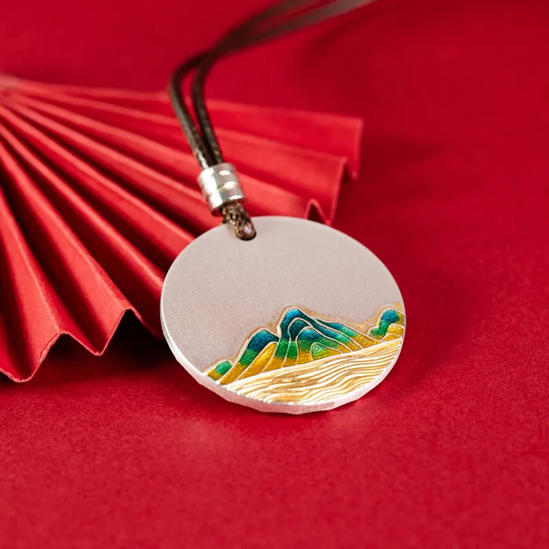 Xiaoyinjiang 999 Fine Silver Pendants Unisex-6