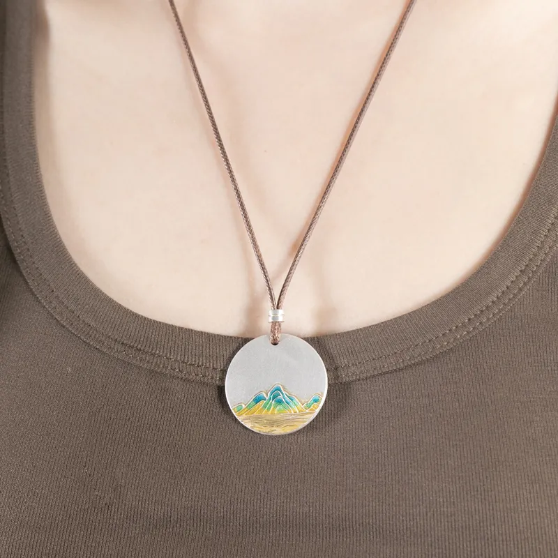 Xiaoyinjiang 999 Fine Silver Pendants Unisex-2