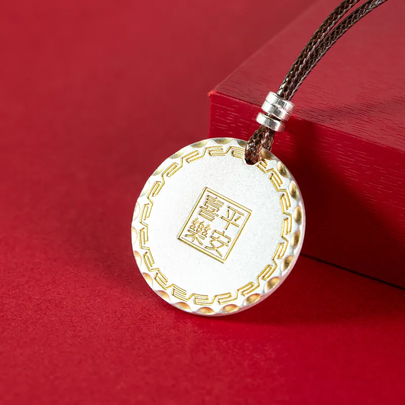 Xiaoyinjiang 999 Fine Silver Pendants Unisex-5