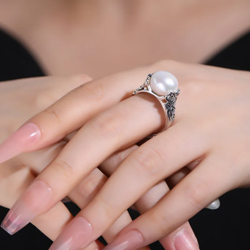 Xiaoyinjiang Pearl Rings Women's-2