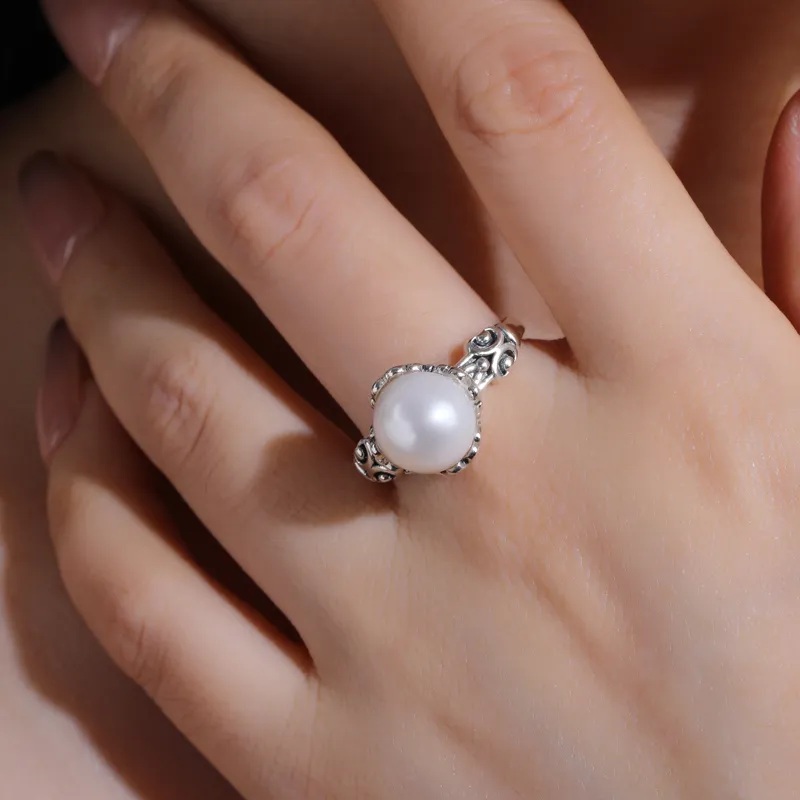 Xiaoyinjiang Pearl Rings Women's-4
