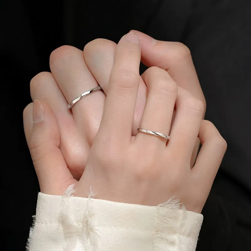 Xiaoyinjiang 999 Fine Silver Rings Unisex-1