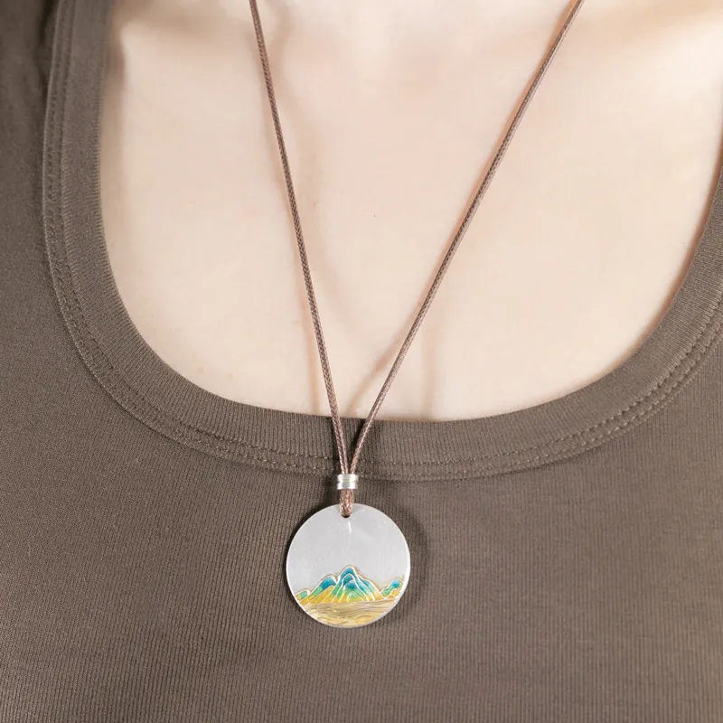 Xiaoyinjiang 999 Fine Silver Pendants Unisex-1
