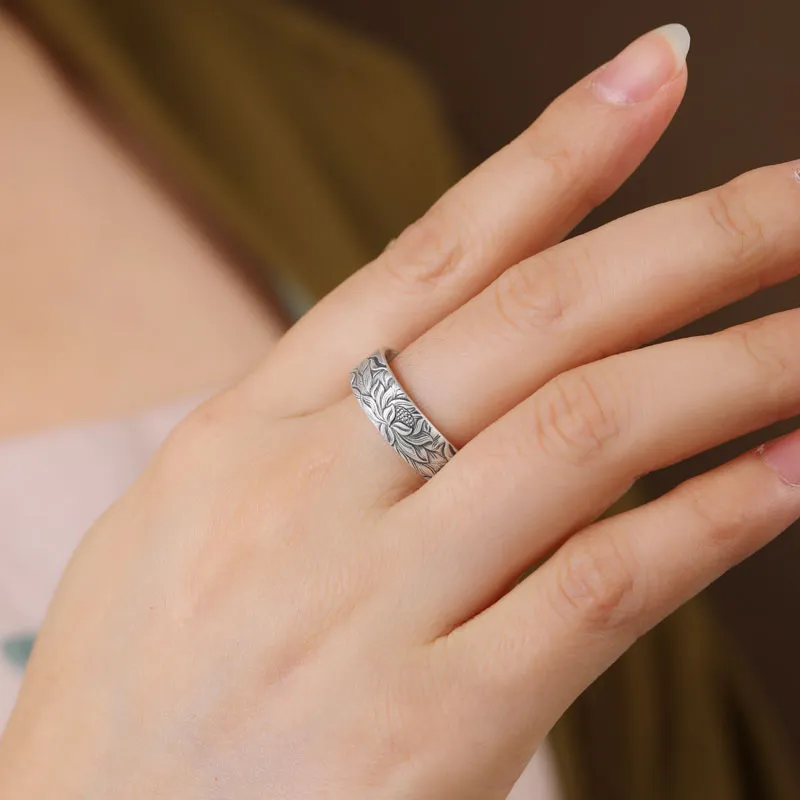Xiaoyinjiang 999 Fine Silver Rings Women's-2