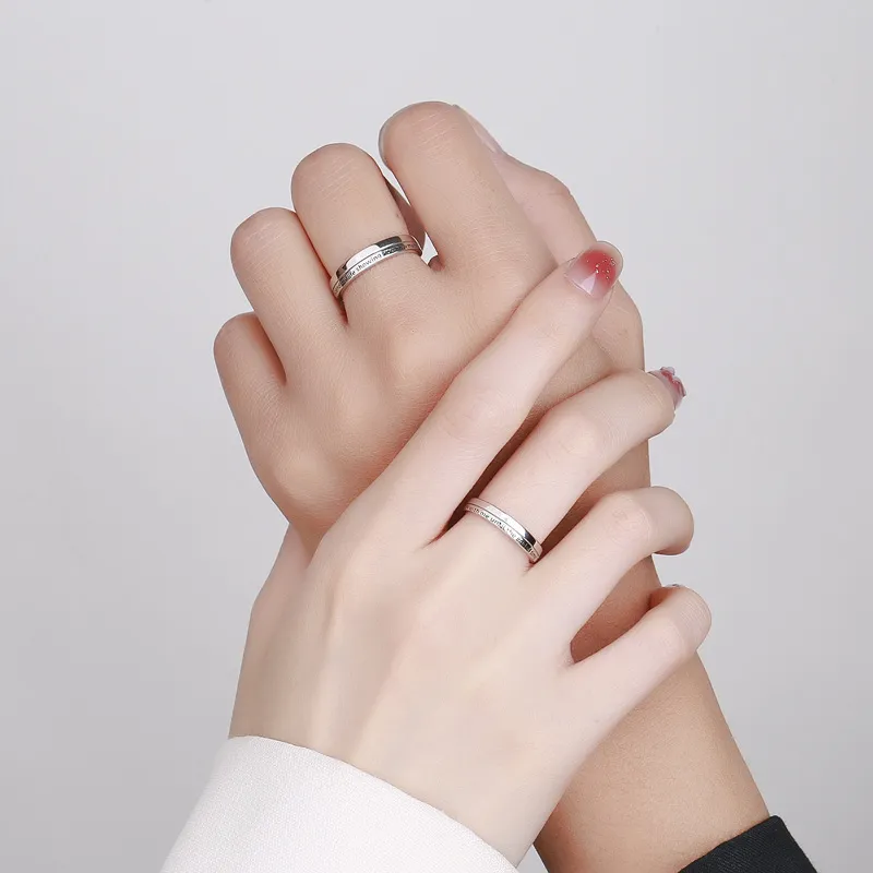 Xiaoyinjiang 999 Fine Silver Rings Unisex-2