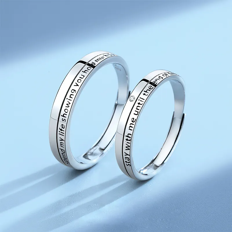 Xiaoyinjiang 999 Fine Silver Rings Unisex-14