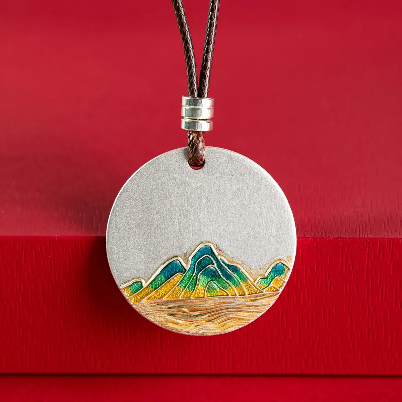 Xiaoyinjiang 999 Fine Silver Pendants Unisex-4