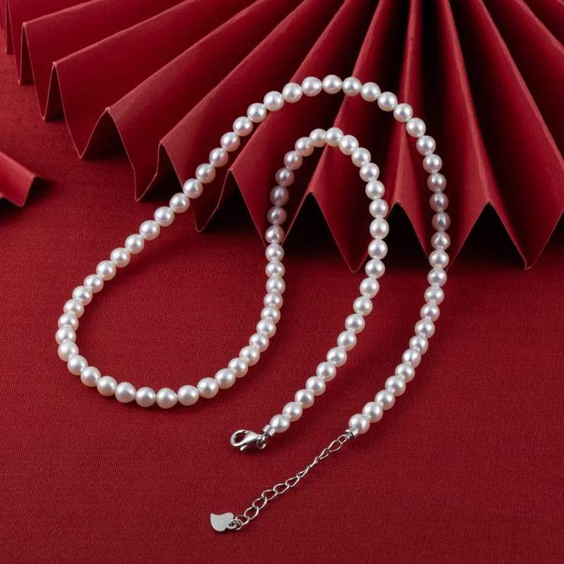 Xiaoyinjiang Pearl Necklaces Women's-5