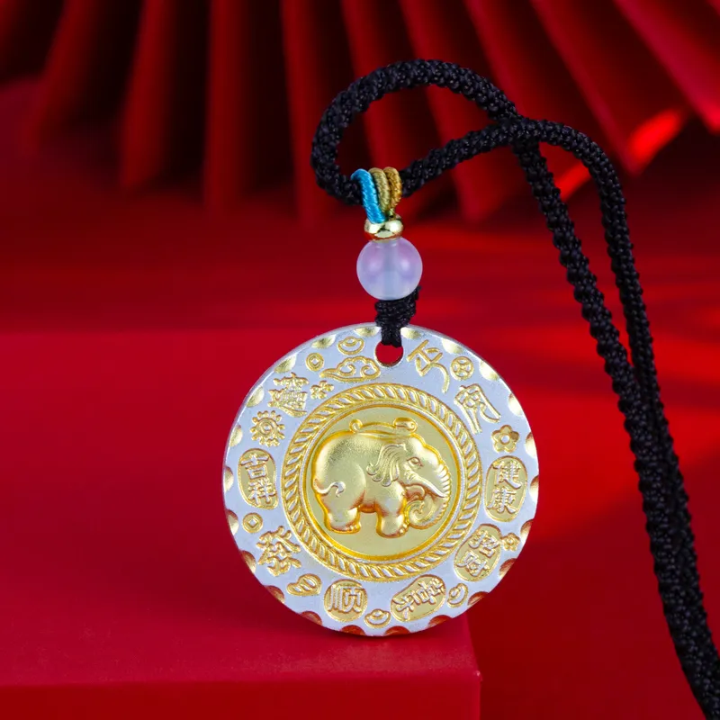 Xiaoyinjiang 999 Fine Silver Necklaces Women's-5