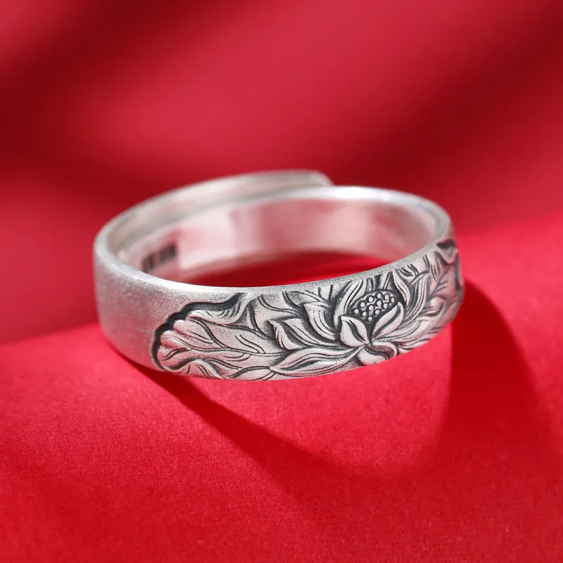 Xiaoyinjiang 999 Fine Silver Rings Women's-6