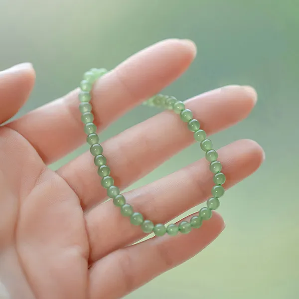 Xiaoyinjiang Hetian Jade Hetian Jade Bracelets Women's Green Jade-2