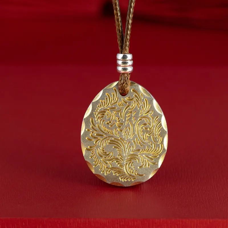 Xiaoyinjiang 999 Fine Silver Pendants Unisex-6