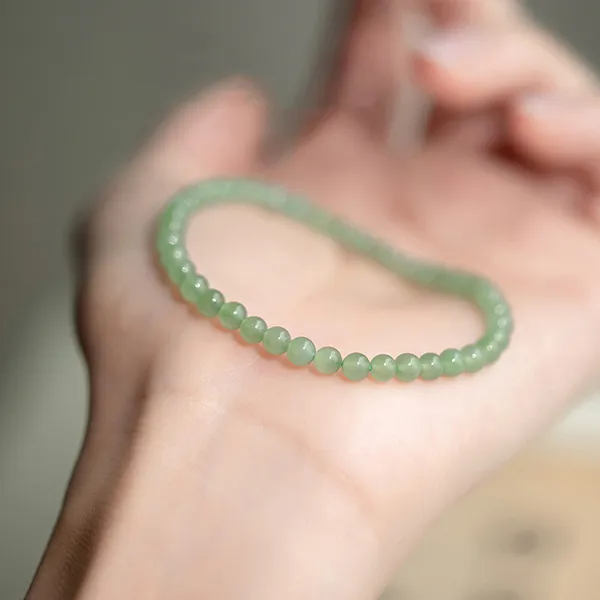 Xiaoyinjiang Hetian Jade Hetian Jade Bracelets Women's Green Jade-3
