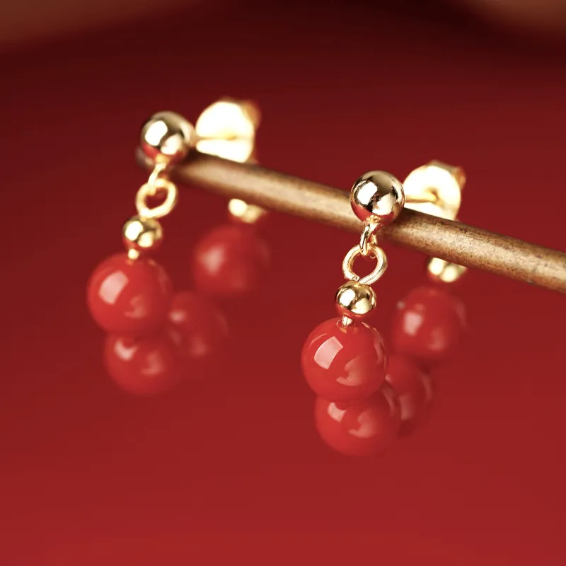 Xiaoyinjiang Agate Jade Ear Cuff Ear Ornament Traditional Chinese Style Accessory Women's-3