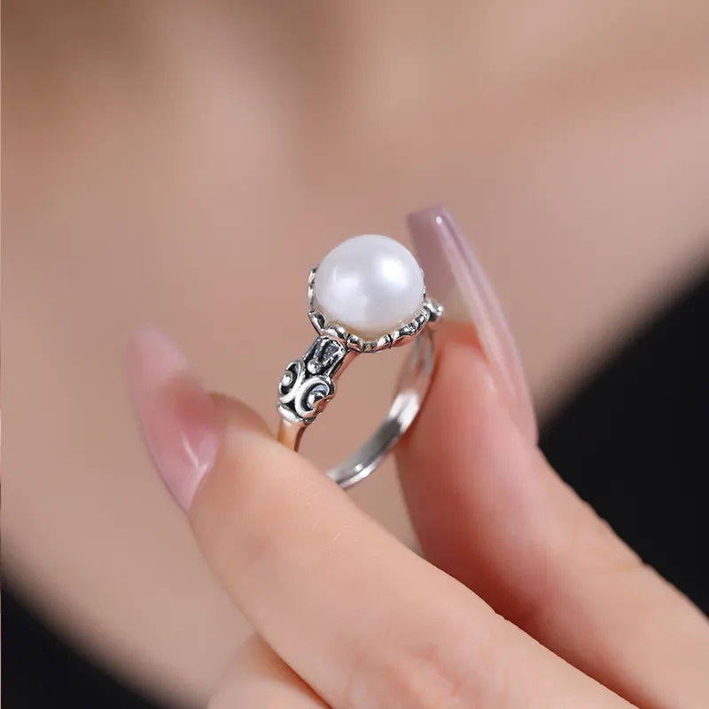 Xiaoyinjiang Pearl Rings Women's-2