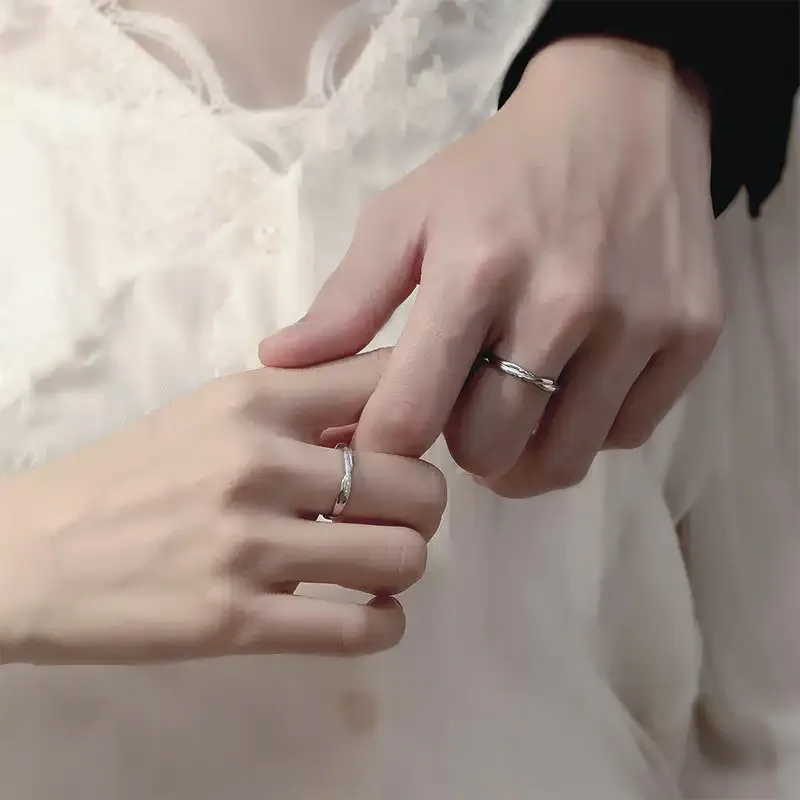 Xiaoyinjiang 999 Fine Silver Rings Unisex-11