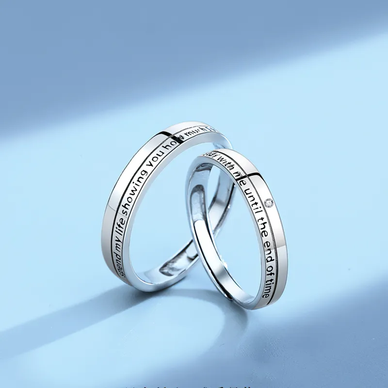Xiaoyinjiang 999 Fine Silver Rings Unisex-13