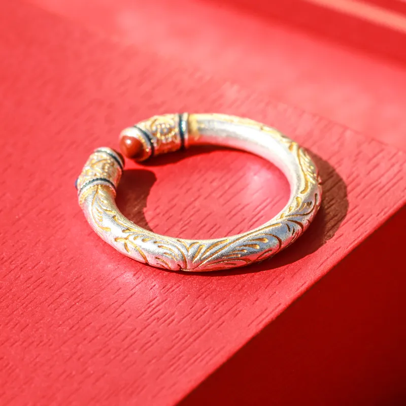 Xiaoyinjiang 999 Fine Silver Rings Women's-5