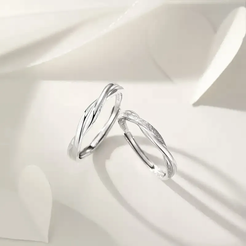 Xiaoyinjiang 999 Fine Silver Rings Unisex-13