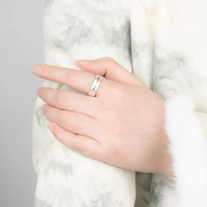 Xiaoyinjiang 999 Fine Silver Rings Unisex-3