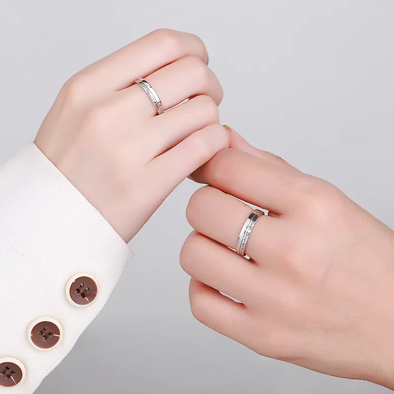 Xiaoyinjiang 999 Fine Silver Rings Unisex-1