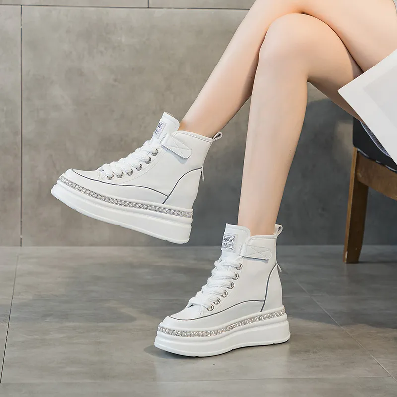 NRDROFFICIAL Cushioning Balance Wear-Resistant Lightweight Water-Resistant Slip-Resistant High-Top Casual Shoes Women's-5