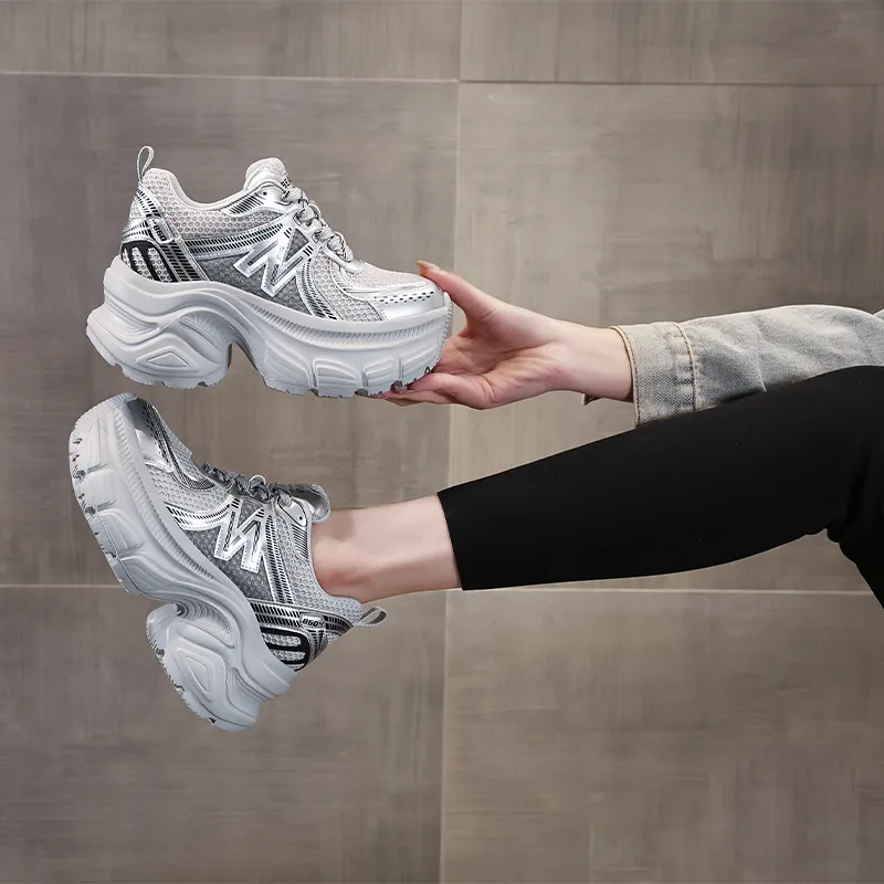 NRDROFFICIAL Anti-Slip And Wear-Resistant Breathable Low-Top Chunky Sneakers Women's-1