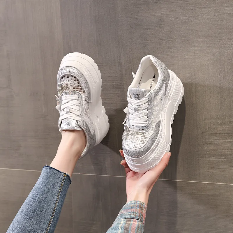 NRDROFFICIAL Impact Resistant, Abrasion Resistant, Lightweight, Slip Resistant Low Top Chunky Sneakers Women's-2