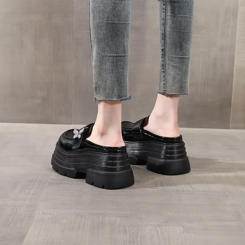 NRDROFFICIAL Antibacterial Slip Resistant Abrasion Resistant Odor Resistant Closed Toe Slippers Women's-3
