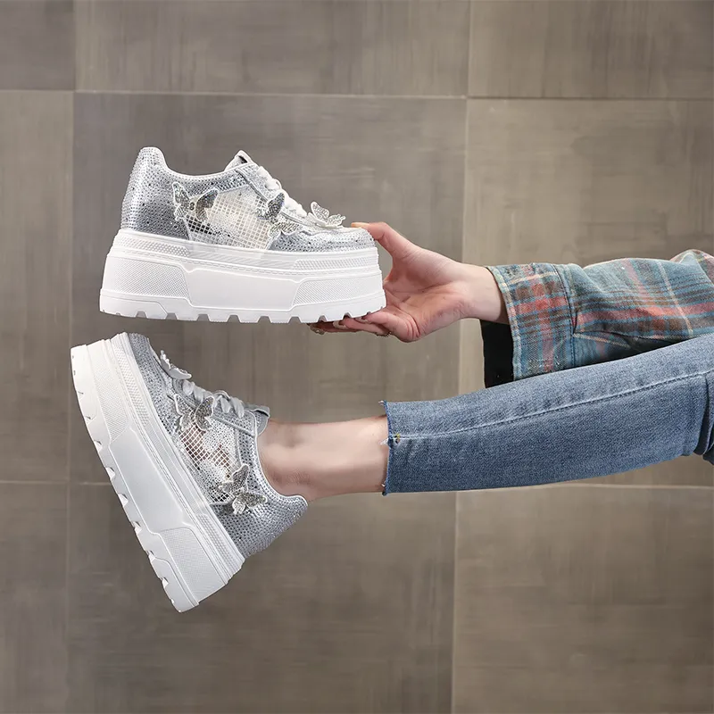 NRDROFFICIAL Impact Resistant, Abrasion Resistant, Lightweight, Slip Resistant Low Top Chunky Sneakers Women's-1