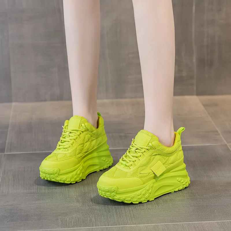 NRDROFFICIAL Anti Slip And Wear Resistant Lightweight Low Top Chunky Sneakers Women's-3