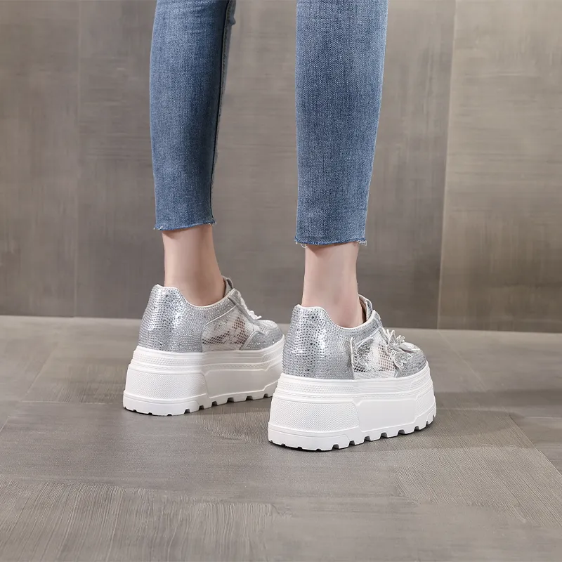 NRDROFFICIAL Impact Resistant, Abrasion Resistant, Lightweight, Slip Resistant Low Top Chunky Sneakers Women's-3