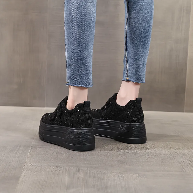 NRDROFFICIAL Cushioning Abrasion Resistant Lightweight Breathable Slip Resistant Low Top Skateboard Shoes Women's-8
