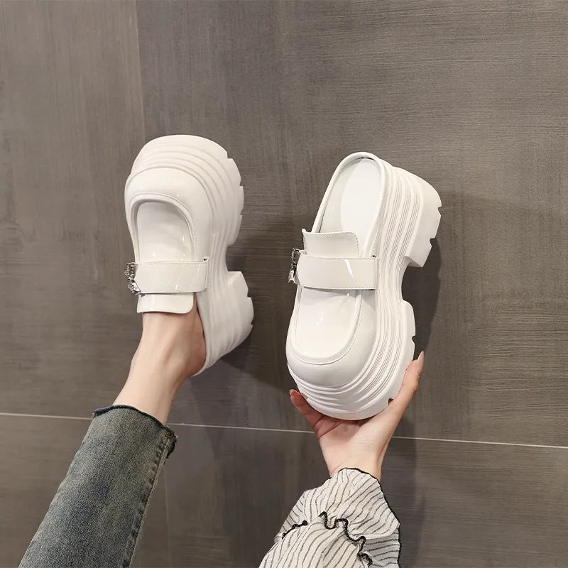 NRDROFFICIAL Antibacterial Slip Resistant Abrasion Resistant Odor Resistant Closed Toe Slippers Women's-7