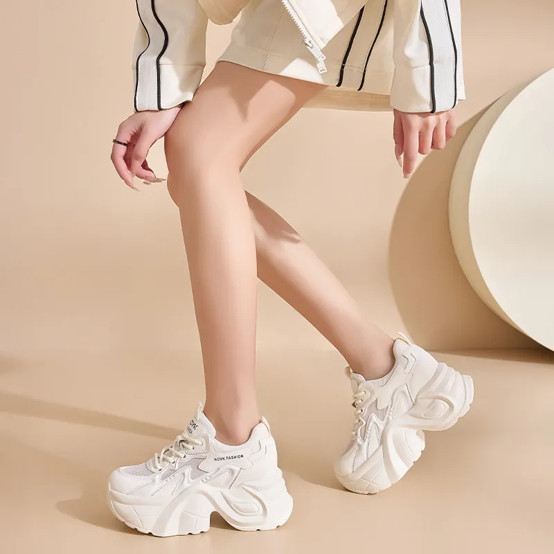 NRDROFFICIAL Lightweight Wear-Resistant And Slip-Resistant Low-Top Chunky Sneakers Women's-5