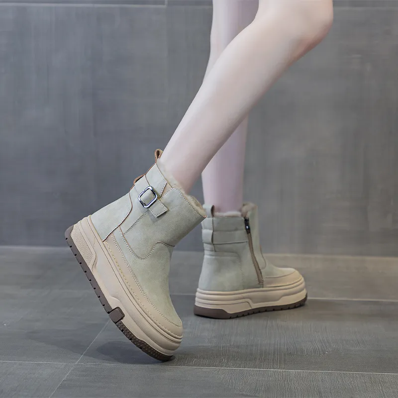 NRDROFFICIAL Short Snow Boots Women's-2