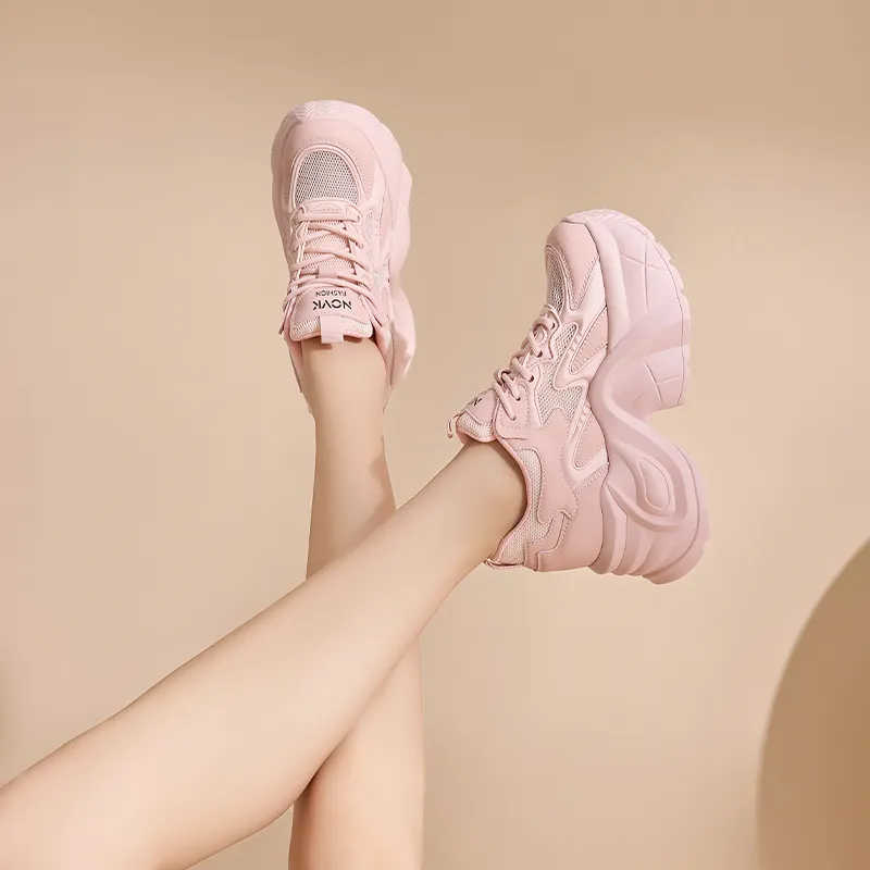 NRDROFFICIAL Lightweight Wear-Resistant And Slip-Resistant Low-Top Chunky Sneakers Women's-15