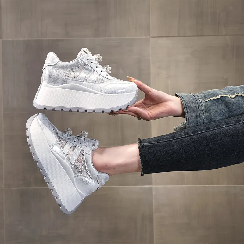 NRDROFFICIAL Cushioning Abrasion Resistant Breathable Low Top Chunky Sneakers Women's-1