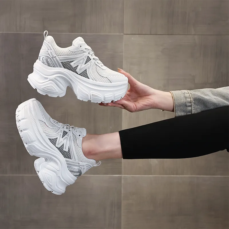 NRDROFFICIAL Anti-Slip And Wear-Resistant Breathable Low-Top Chunky Sneakers Women's-6
