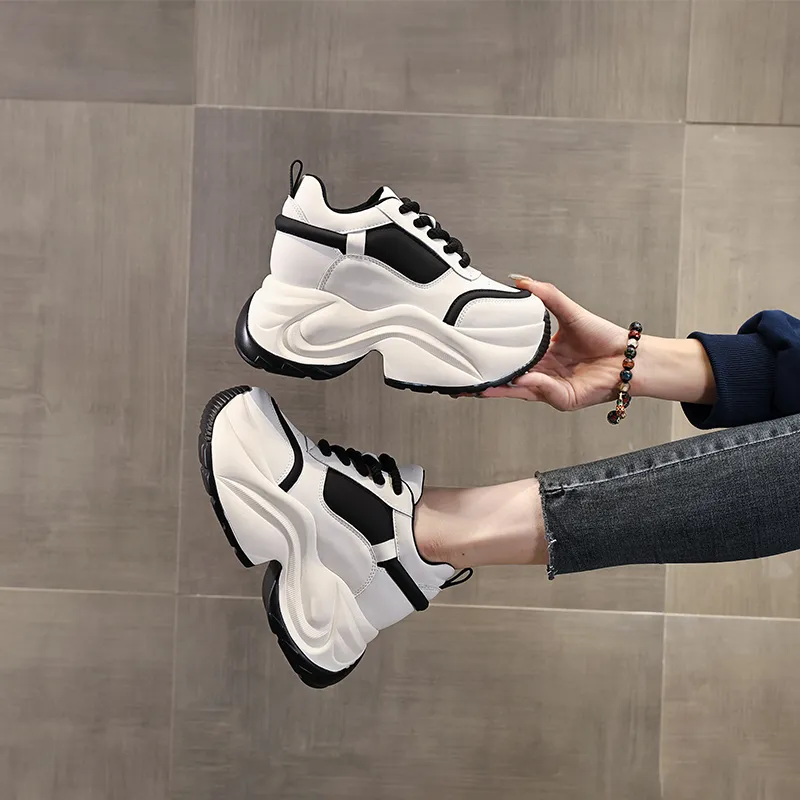 NRDROFFICIAL Warm Cushioning Wear-Resistant Lightweight Breathable Slip-Resistant Low-Top Chunky Sneakers Women's-8